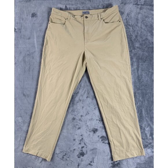 VRST Mens 38x30 Pants Fits (38x28) Commuter Athletic Fit Beige Active MAX200401 - Picture 1 of 7